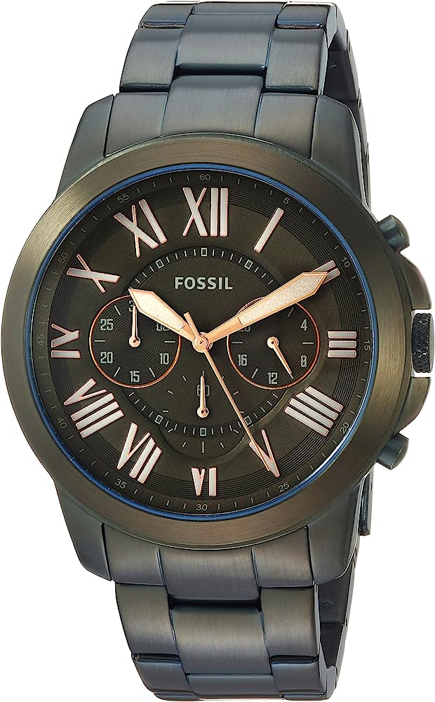 Fossil Grant Reloj de hombre de acero inoxidable verde oliva FS5375