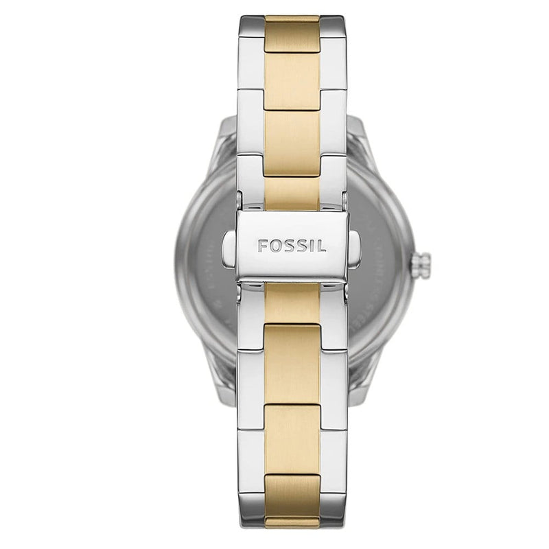 Fossil Stella Sport Reloj cronógrafo de cuarzo con esfera plateada para mujer ES5107