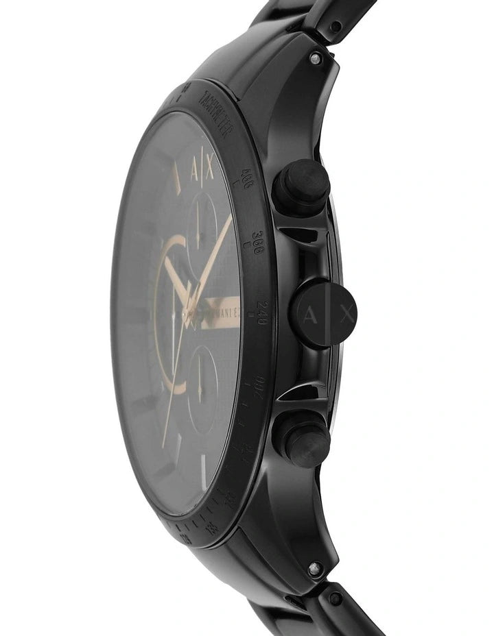 Dial Watch Quartz Chronograph Classic Watches AX24 Black America Exchange of Men\'s – Armani