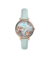 Fossil Jacqueline Reloj de tres manecillas de cuero verde para mujer ES4813