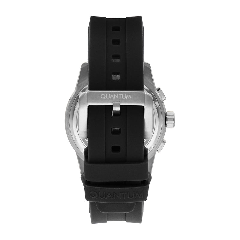 Quantum Men's Multi Function Silicone Strap Watch – ADG991.391