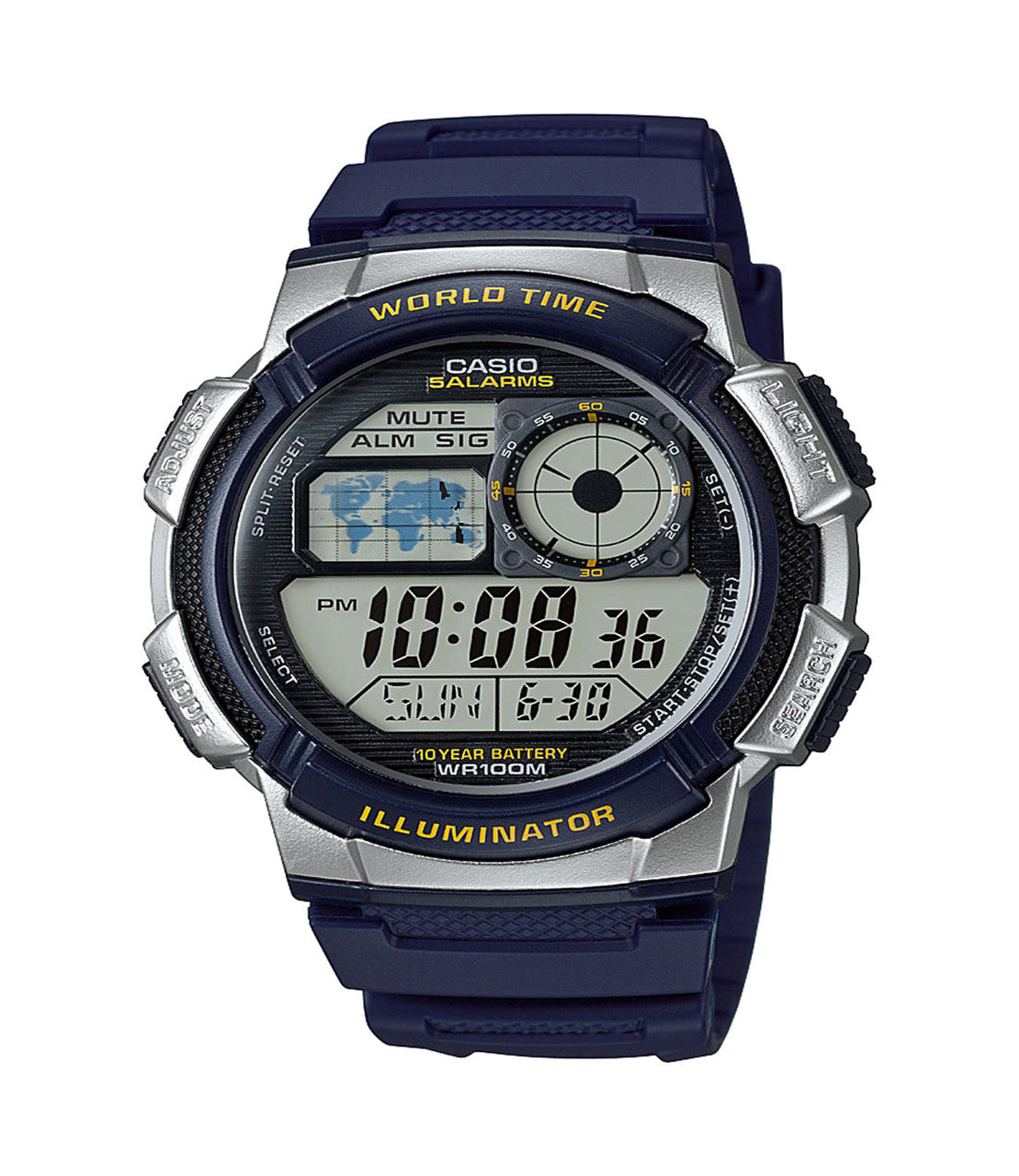 Casio Men's '10-Year Battery' Quartz Resin Watch,(Model: AE1000W-2AV)-0