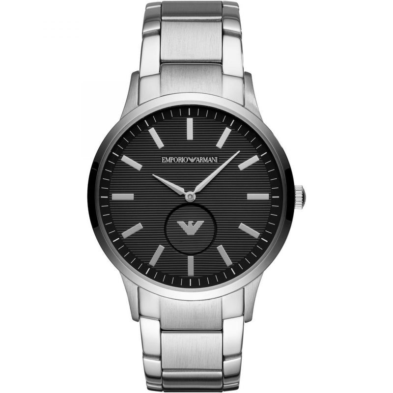 Emporio Armani Renato Black Dial Men's Watch