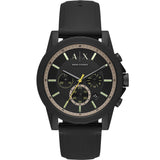 Armani Exchange Outer Banks Chronograph All Black Watch - AX1343