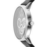 Armani Exchange Cayde Multifunction Black Leather Men's Watch - AX2745