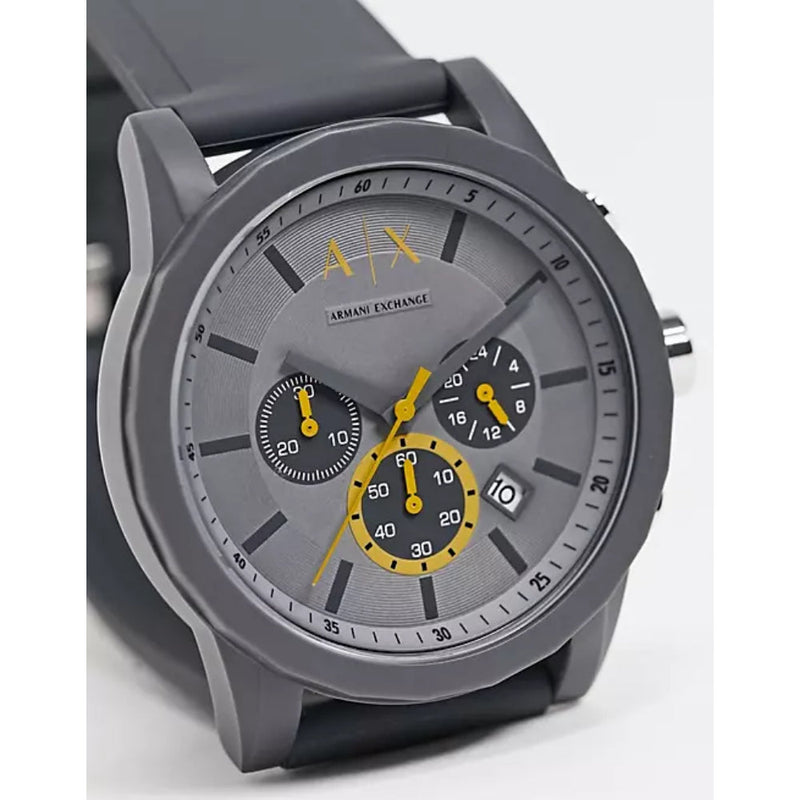 Armani Exchange Reloj cronógrafo de cuarzo con esfera gris para hombre AX7123