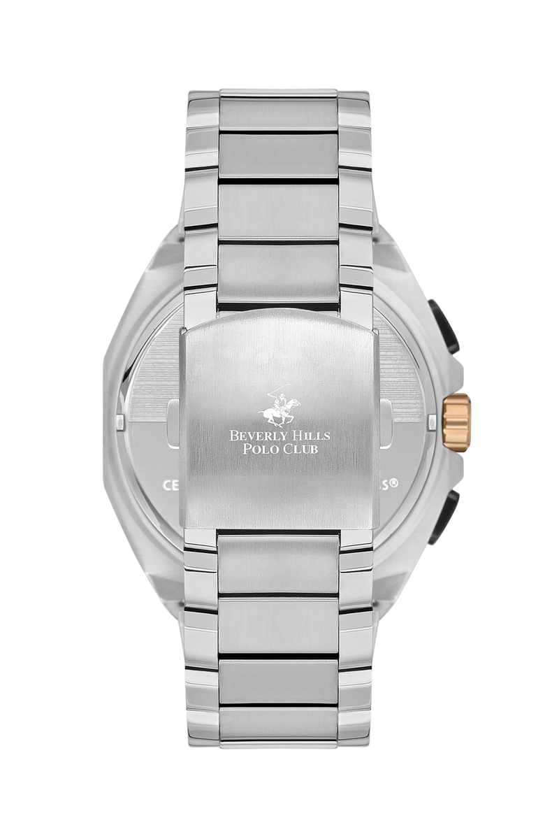 BEVERLY HILLS POLO CLUB Men’s Stainless Steel Quartz Watch – BP3537X.550