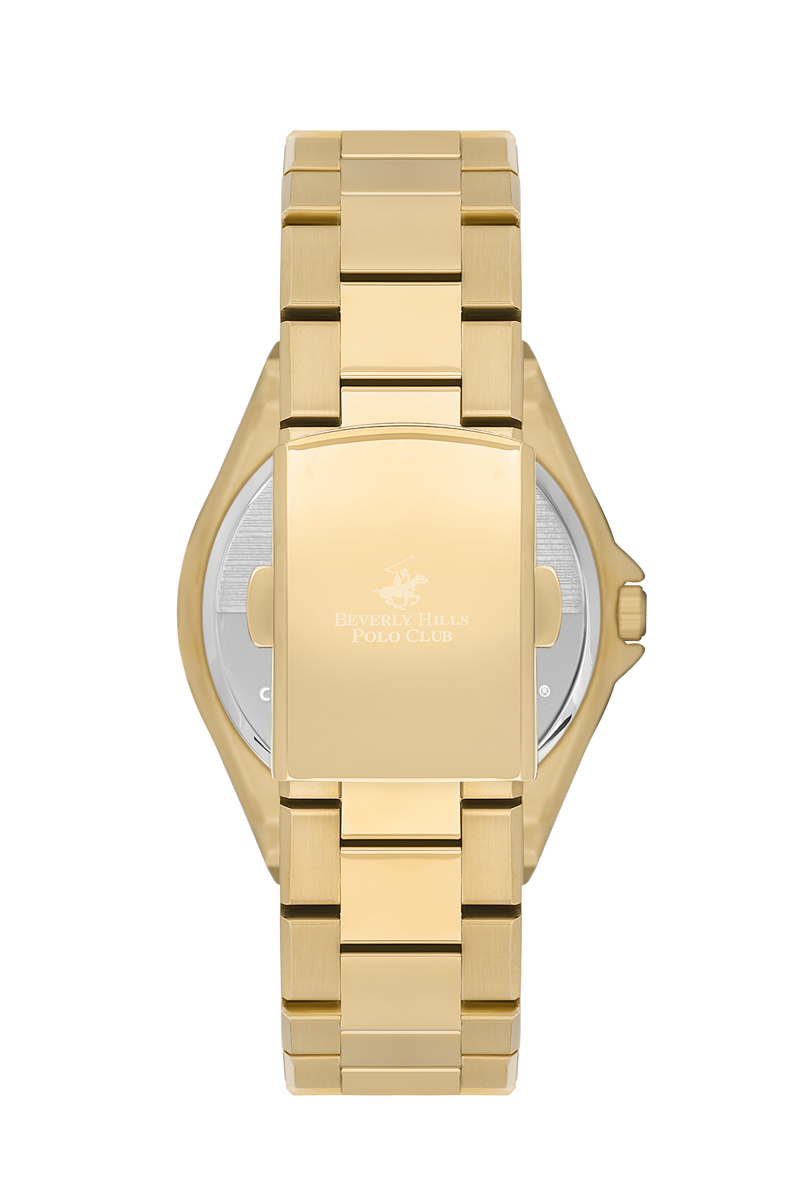 BEVERLY HILLS POLO CLUB Women's Gold Analog Metal Watch – BP3570X.120