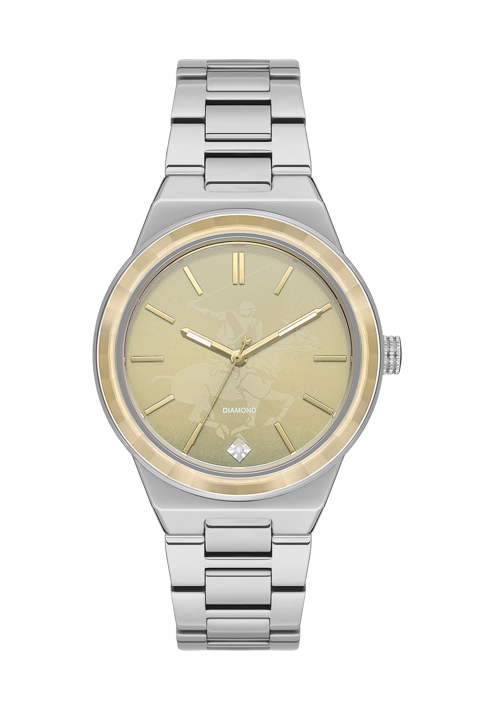 中古 美品 R.E.G. O-K hi stainless 30 OMAX Designer Waterproof Rhodium Pltd Stainless Steel