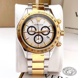 Versace Quartz Two-Tone Stainless Steel Silver Dial Men's Watch VEV700519 VEV700519 - Image 7