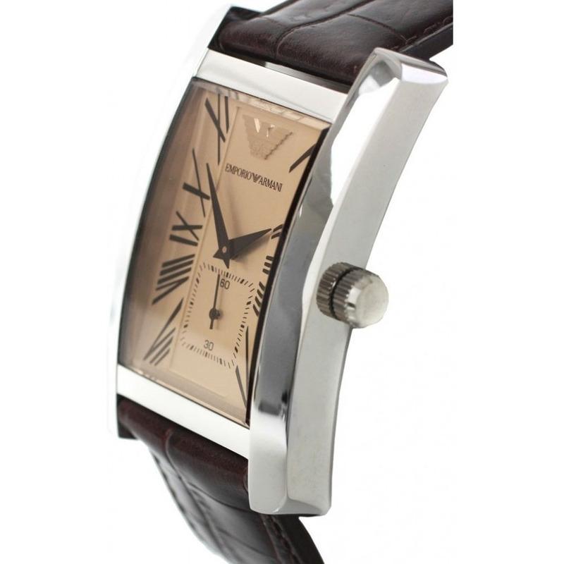 Emporio Armani Classic Leather Strap Men's Watch AR0154