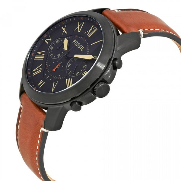 Fossil Grant Cronógrafo Esfera Negra Reloj para Hombre FS5241