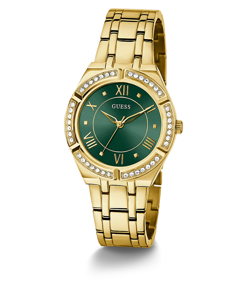 Reloj Mujer Guess Cosmo Esfera Verde Oro GW0033L8