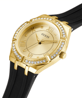 Guess Gold Cosmo Black Strap Women's Watch GW0034L1