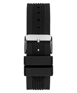 Guess Reloj Hombre Silicona Negro Tono Plateado GW0051G1