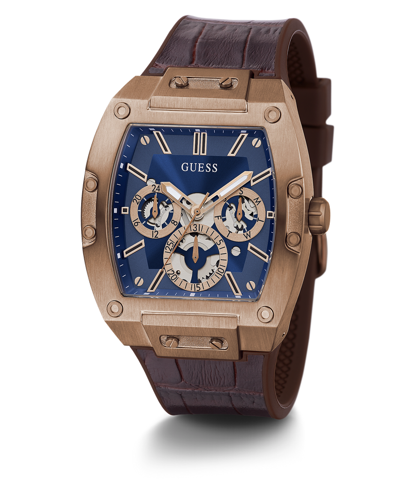 Reloj Guess Phoenix Hombre Cuero Marrón GW0202G2