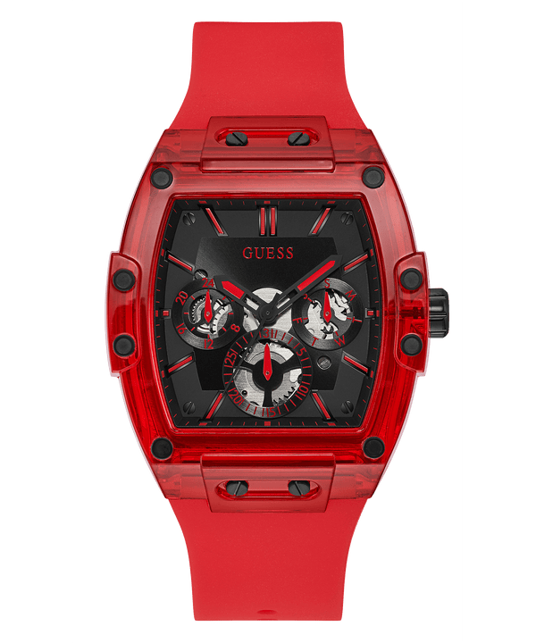 Reloj Hombre Guess Caja Roja Silicona GW0203G5