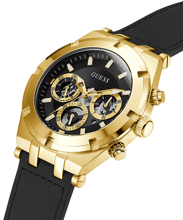 Guess Multi-function Gold & Black Men's Watch GW0262G2