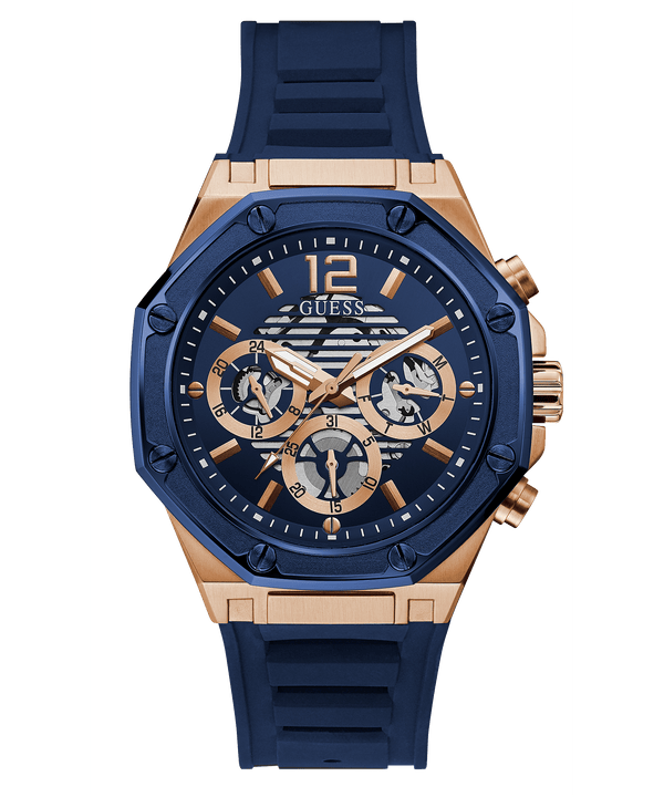 Guess Multi-function Blue Silicone Strap Men's Watch GW0263G2