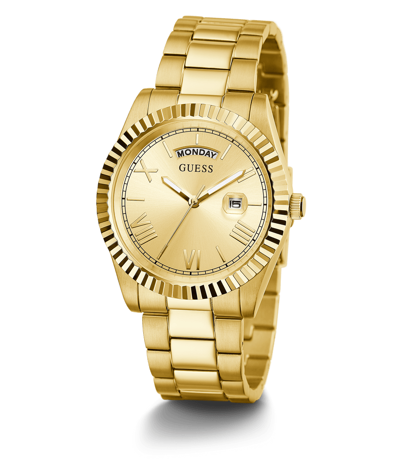 Reloj Guess Connoisseur de acero inoxidable en tono dorado GW0265G2