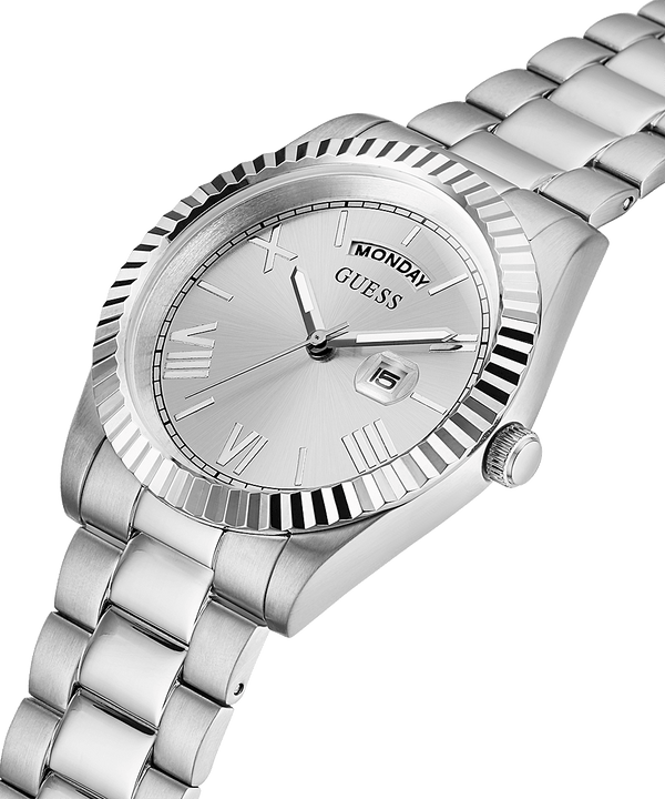 Guess Silver Tone Stainless Steel Men's Watch GW0265G6