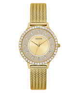 Guess Soiree Reloj de Mujer con Correa de Malla en Tono Dorado GW0402L2