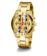 Reloj Guess Altitude Rainbow Dial Oro Hombre GW0434G1