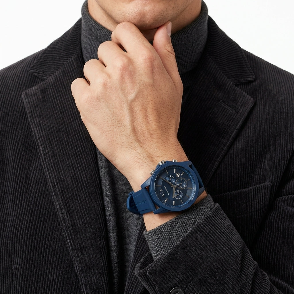 Armani Exchange Outerbanks Multifunction Chrono All Blue Watch - AX7128