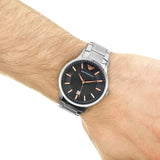 Emporio Armani Renato Grey Dial Stainless Steel Men's Watch AR2514 Water resistance: 50 meters / 165 feet Movement: Quartz   