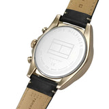 Tommy Hilfiger Parker Chronograph Black Dial Brown Leather Strap Watch For Men - 1791836 1791836 - Image 5
