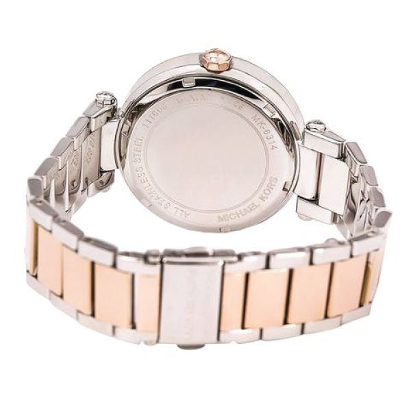 Reloj Michael Kors Parker de oro rosa y plata para mujer MK6314