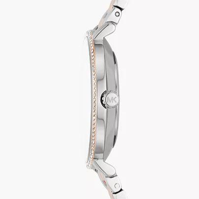 Michael Kors Pyper Quartz Mother of Pearl White Dial Two Tone Steel Strap Watch For Women - MK1066 mk1066 - Image 2