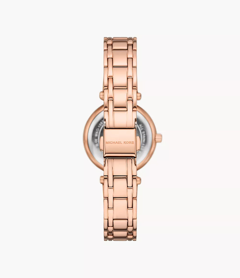 Michael Kors Three-Hand Rose Gold-Tone Stainless Steel Watch - MKO1084 mk01084 - Image 2
