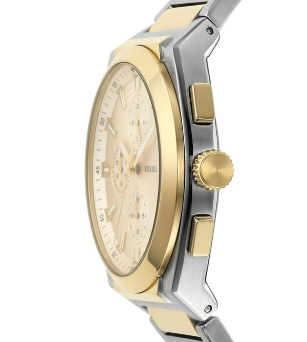 Fossil Everett Reloj cronógrafo de cuarzo con esfera color crema para hombre FS5796