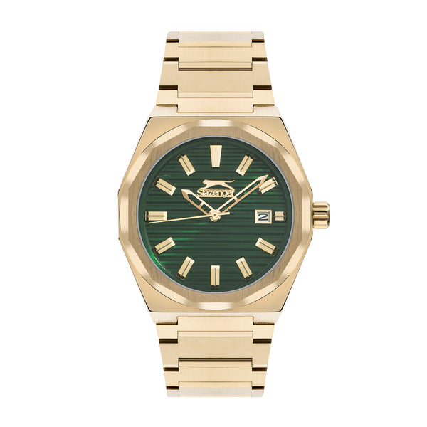SLAZENGER Gold Stainless Steel Men's Watch - SL.9.2143.1.03 SL.9.2143.1.03 - Image 1