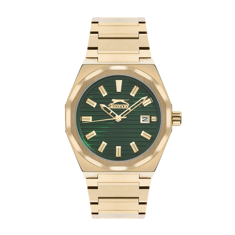SLAZENGER Gold Stainless Steel Men's Watch - SL.9.2143.1.03 SL.9.2143.1.03 - Image 1