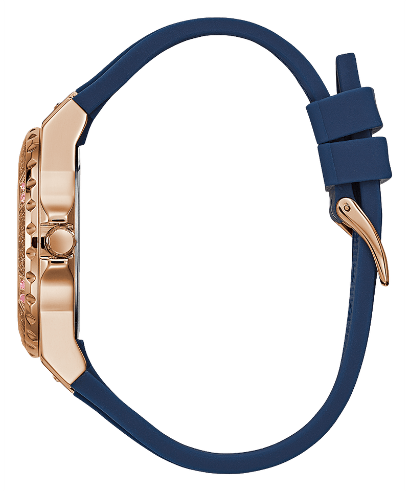 Reloj Guess Moonlight Cronógrafo Correa Azul Mujer GW0257L3