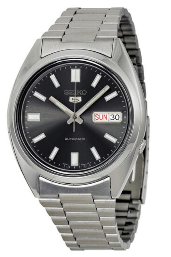 Seiko 5 Automatic Black Dial Stainless Steel Men's Watch SNXS79K1