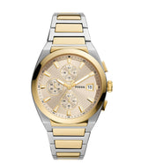 Fossil Everett Reloj cronógrafo de cuarzo con esfera color crema para hombre FS5796