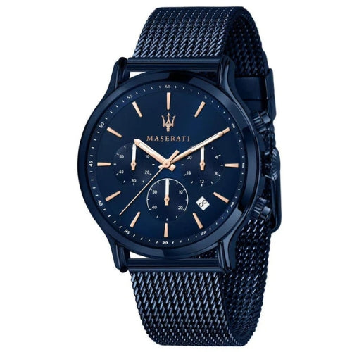 Reloj Maserati Epoca Analógico Esfera Azul Hombre R8873618010