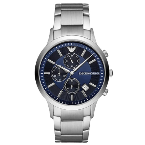 Emporio Armani Renato Reloj cronógrafo de cuarzo con esfera azul para hombre AR11164