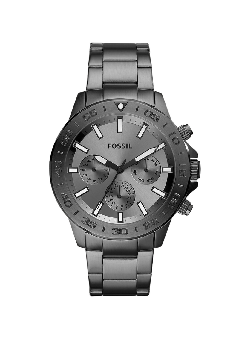 Reloj para hombre Fossil Bannon multifunción ahumado de acero inoxidable BQ2491