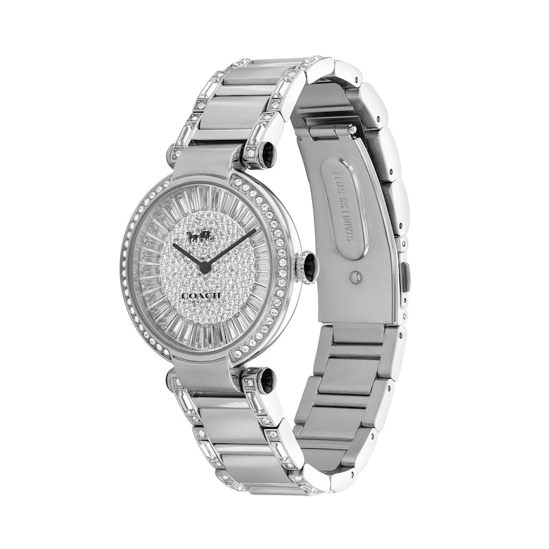 Coach Cary Crystal Silver Women's Watch 14503834