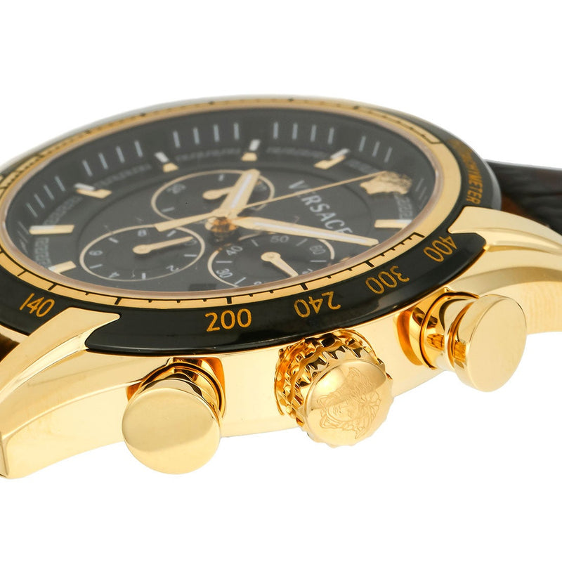 Versace V-Ray Chronograph Quartz Black Dial Men's Watch VEDB00318