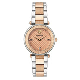 Versace Reve Analog Rose Gold Dial Two Tone Steel Strap Women's Watch - VE8B00424