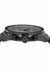 Armani Exchange Reloj cronógrafo negro de acero inoxidable para hombre AX7140
