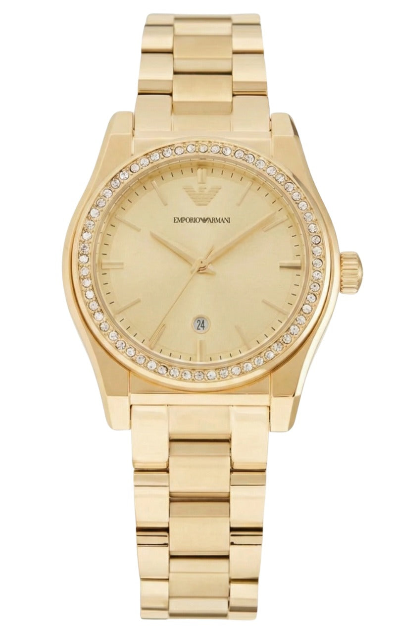 Emporio Armani Federica Gold Metal Watch AR11607