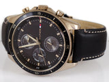 Tommy Hilfiger Parker Chronograph Black Dial Brown Leather Strap Watch For Men - 1791836 1791836 - Image 4
