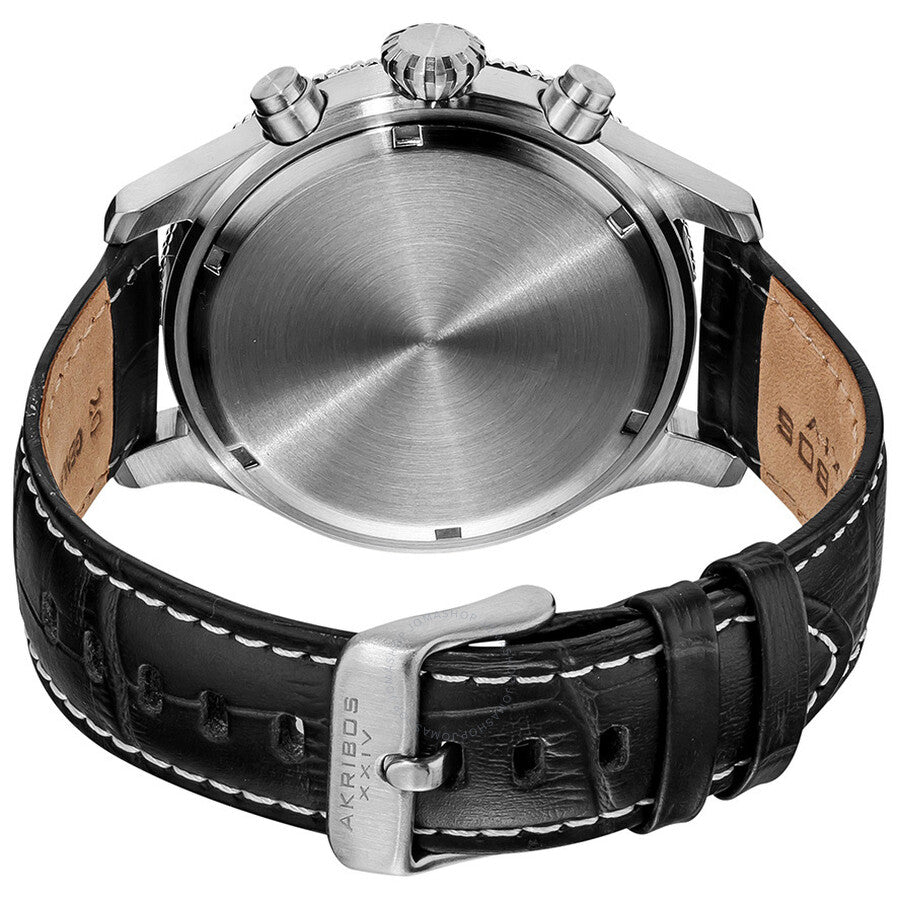 Akribos Ultimate Chronograph Stainless Steel Men's Watch AK575BK