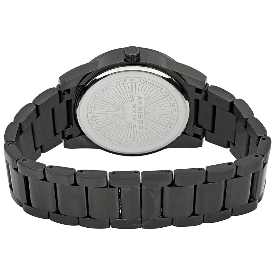 Akribos XXIV Black Dial Black Ion-plated Men's Watch AK962BK